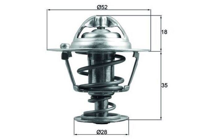 TX 184 78D Mahle Original termostato, refrigerante