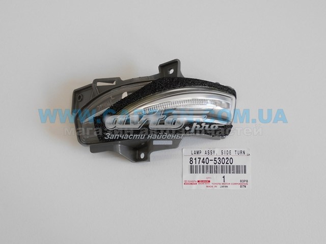 8174053020 Toyota luz intermitente de retrovisor exterior izquierdo