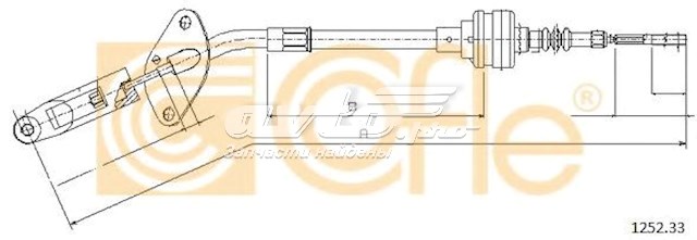 1252.33 Cofle cable de embrague