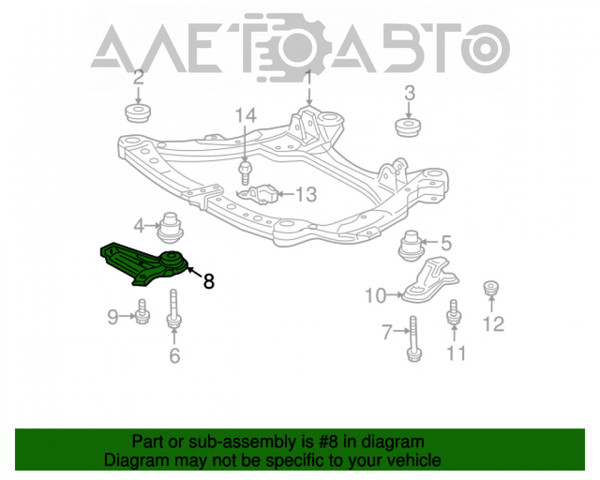 Soporte De Viga Delantero para Lexus RX (U3_)