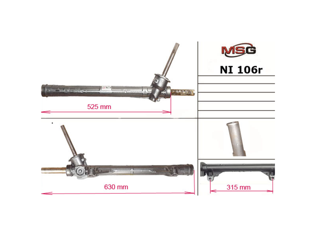 Comprar NI105R MSG Rebuilding Cremallera