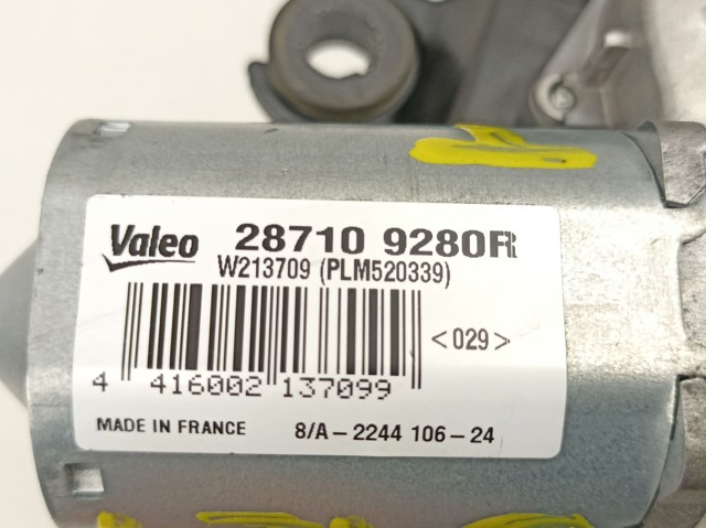 Motor limpiaparabrisas, trasera 287109280R Renault (RVI)
