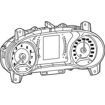 5UT89DX9AJ Chrysler tablero de instrumentos (panel de instrumentos)