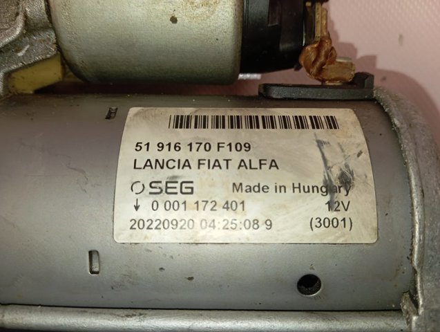 Comprar 51916170F109 Fiat/Alfa/Lancia 