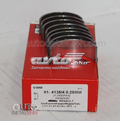 Juego de cojinetes de biela, cota de reparación (+0,25 mm) 0141384025MM Glyco