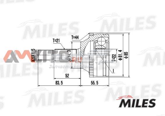 GA20397 Miles junta homocinética exterior delantera