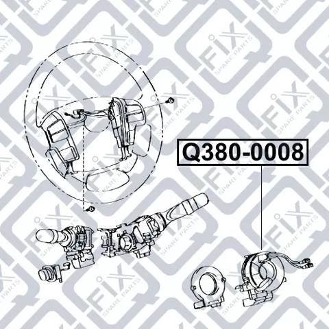 Anillo de contacto del volante Q-fix Q3800008 precio, desde 26,77 EUR