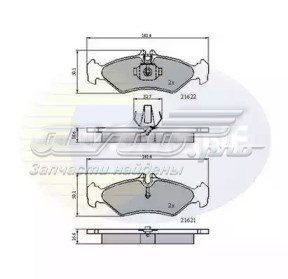 Pastillas de freno traseras COMLINE CBP0453