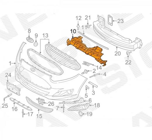 Comprar PFD30007CA Signeda Tapa de gancho de remolque trasero del parachoques