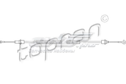 Cable de accionamiento, desbloqueo de puerta delantera derecha HANS PRIES 109453