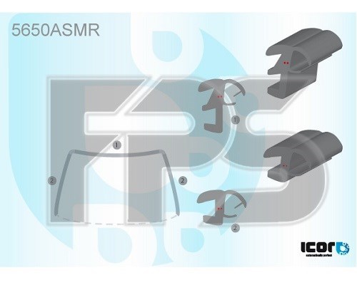 Moldura de parabrisas GS3737P153X FPS