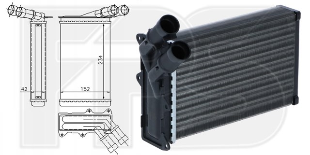 Radiador de calefacción FPS FP20N02AV