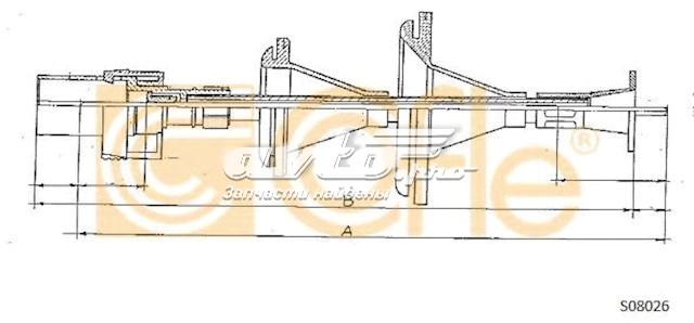 S08026 Cofle cable para velocimetro