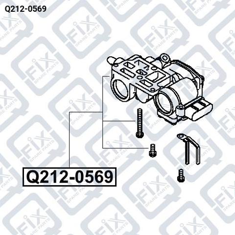 Q212-0569 Q-fix válvula de mando de ralentí, suministro de aire