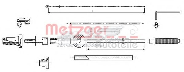 101-175 Metzger silga de acelerador