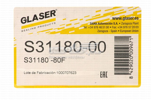 S3118000 Glaser Juego juntas motor