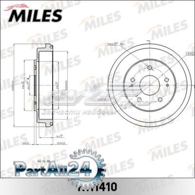 K111410 Miles freno de tambor trasero