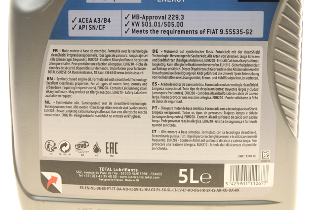 Aceite motor Total 216678 precio, desde 55,55 EUR
