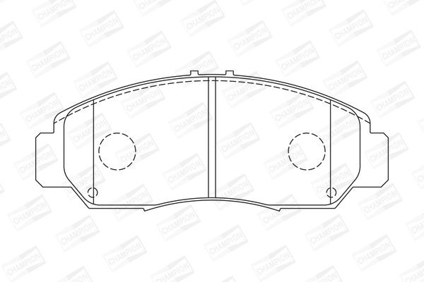 Pastillas de freno delanteras CHAMPION 572449CH