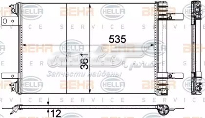 Condensador aire acondicionado VAN WEZEL 09015702