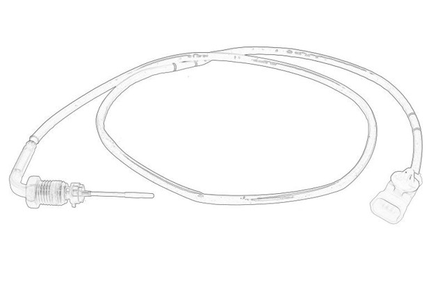 Sensor de temperatura de gases de escape después del filtro de partículas 55284358 Fiat/Alfa/Lancia