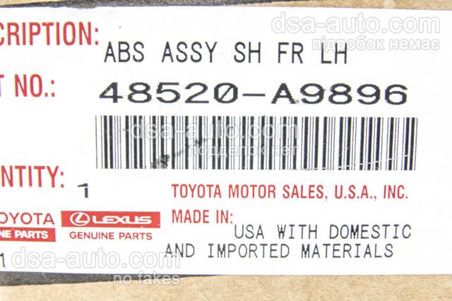 Amortiguador delantero izquierdo Toyota 48520A9896 precio, desde 172,17 EUR