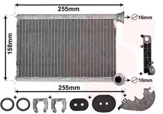 43006551 VAN Wezel radiador de calefacción