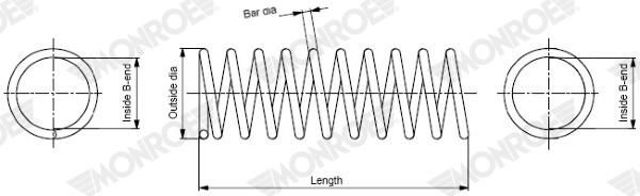 SP3563 Monroe Muelle trasero
