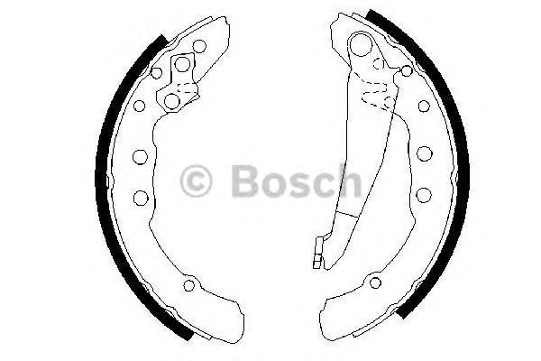 986487281 Bosch Zapatas de freno de tambor traseras