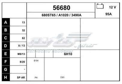 Alternador EAI 56680