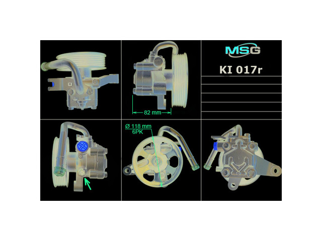 KI017R MSG Rebuilding bomba hidráulica de dirección