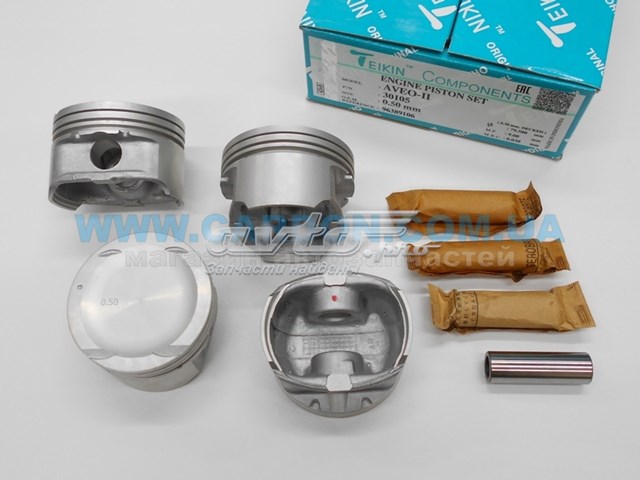 Juego De Piston Para Motor, 2da reparación (+ 0,50) Chevrolet Aveo 