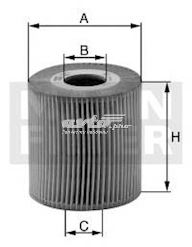 Filtro de aceite motor Mann-Filter HU7019Z