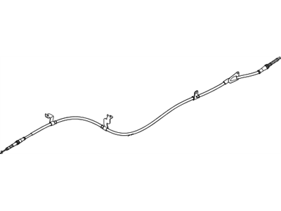 Cable de freno de mano trasero derecho para Hyundai Santa Fe (DM)