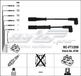 Juego de cables de bujias NGK RCFT1209 precio, desde 27,72 EUR