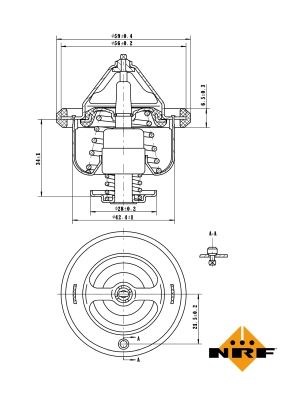 725108 NRF termostato, refrigerante