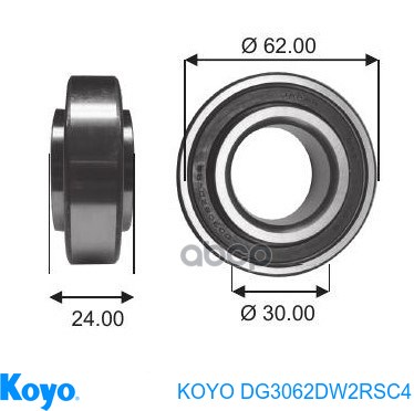 DG3062DW2RSC4 Koyo Cojinete del semieje trasero