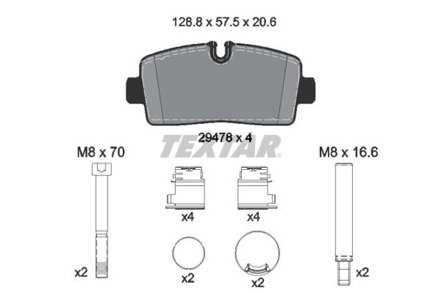 42579529 Iveco Pastillas freno traseras