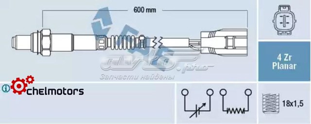 77496 FAE sonda lambda sensor de oxigeno post catalizador