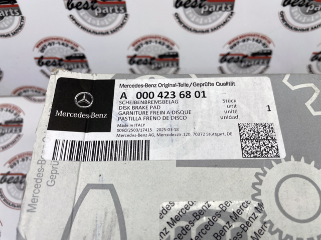 A0004236801 Mercedes Pastillas freno traseras