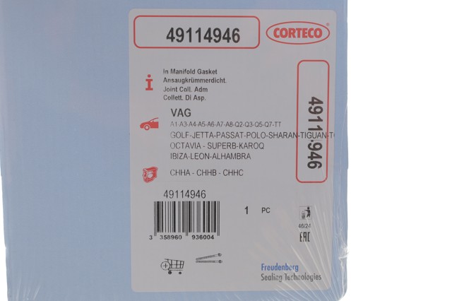 Junta de colector de admisión Corteco 49114946 precio, desde 19,30 EUR