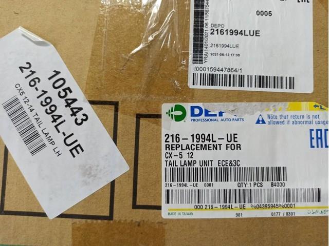 KD3351160C Mazda Piloto trasero exterior izquierdo