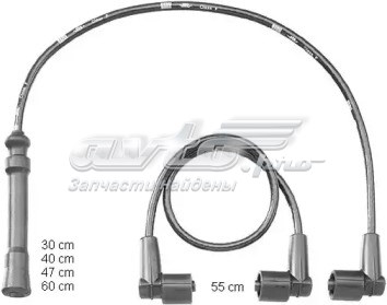 Juego de cables de encendido BERU ZEF1262