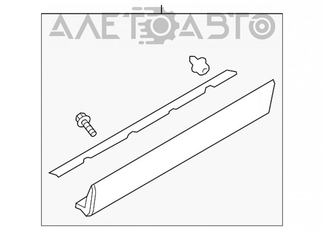 Revestimiento de la puerta delantera izquierda para Mazda CX-9 (TC)