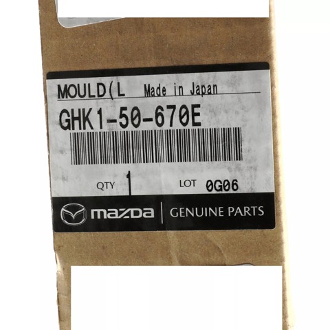 Comprar GHK150670E Mazda Moldura de cristal de la puerta trasera izquierda