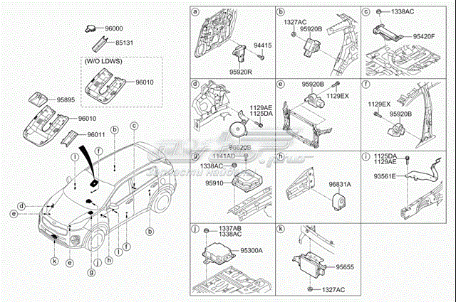 Sensor de lluvia para KIA Sportage IV QL