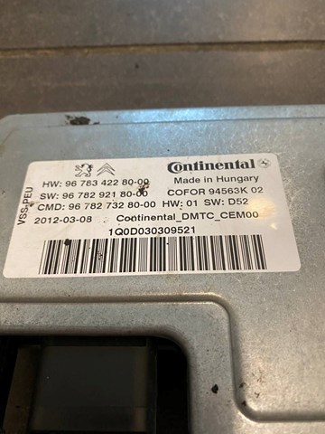  9678342280 Peugeot/Citroen
