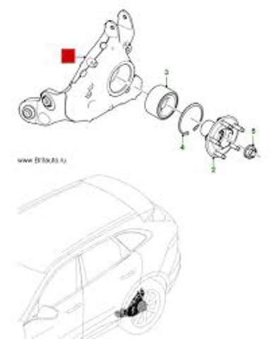 Mangueta trasera izquierda T4A1018 Jaguar