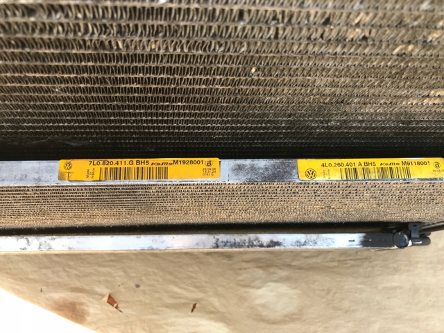 Bastidor radiador 7L0121203G Porsche