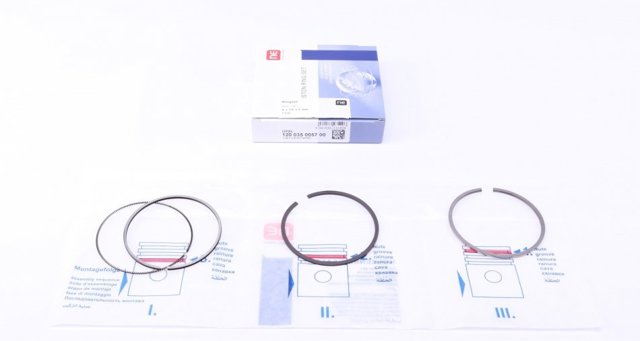 Aros de pistón para 1 cilindro, STD 120035005700 NE/NPR